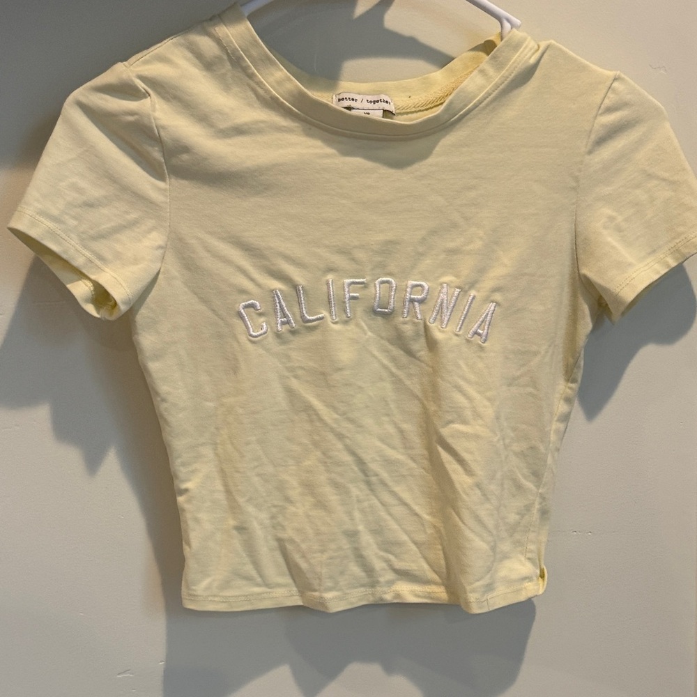 California Yellow Crop Top